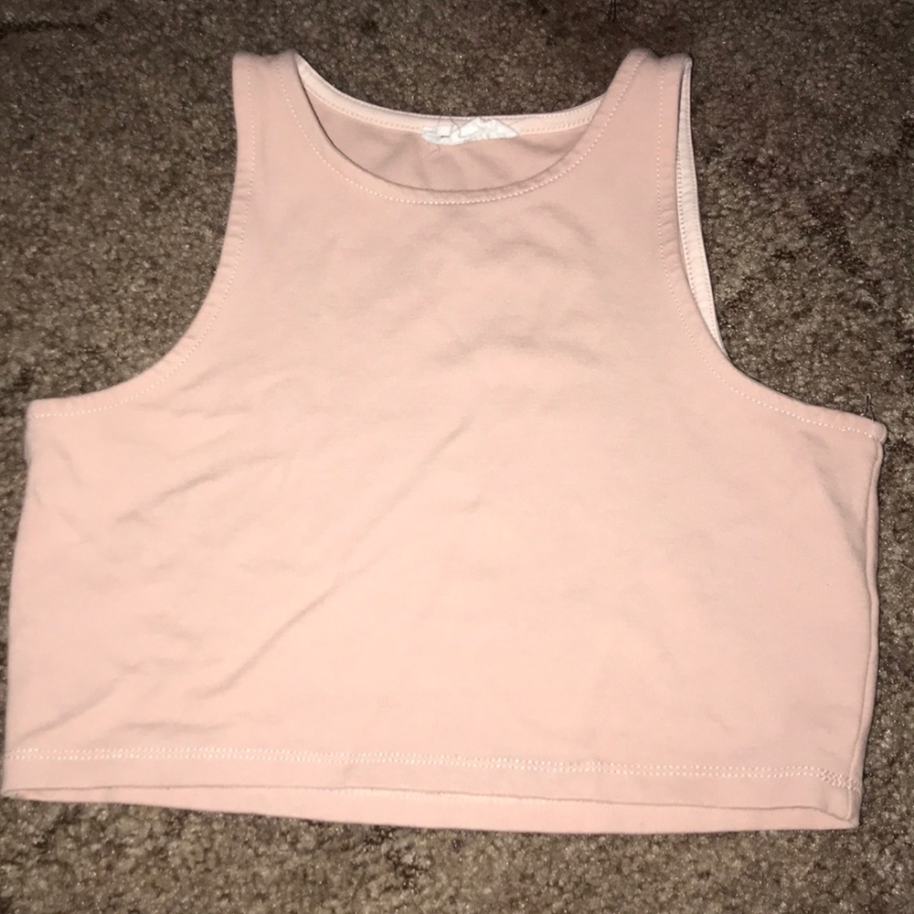 Pink crop top